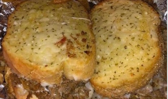 Steak and Cheese Garlic Toast