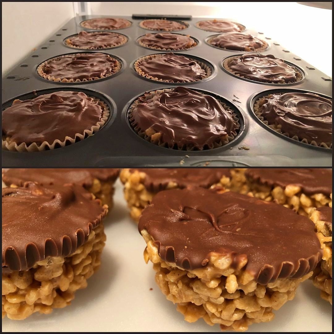 PEANUT BUTTER BALLS WITH CHOCOLATE RICE KRISPIES