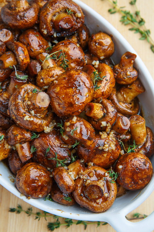 THE AMAZING ROASTED GARLIC MUSHROOMS