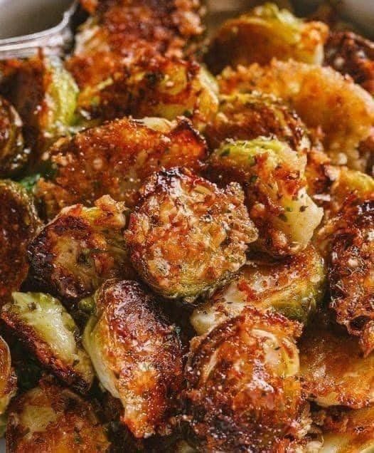 Garlic Parmesan Roasted Brussel Sprouts