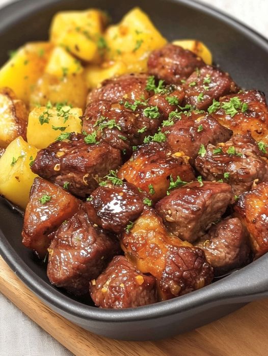 Garlic Butter Steak and Potatoes