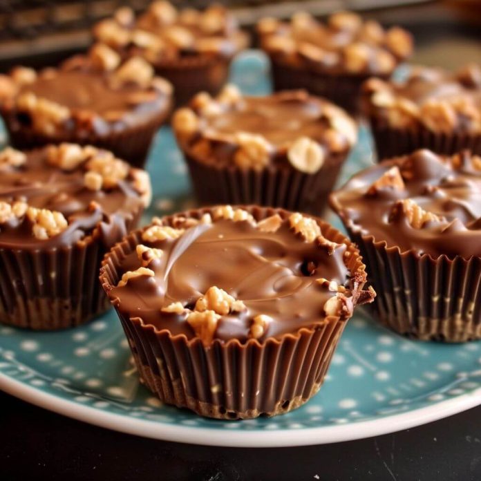 Peanut Butter Balls with Chocolate Rice Krispies