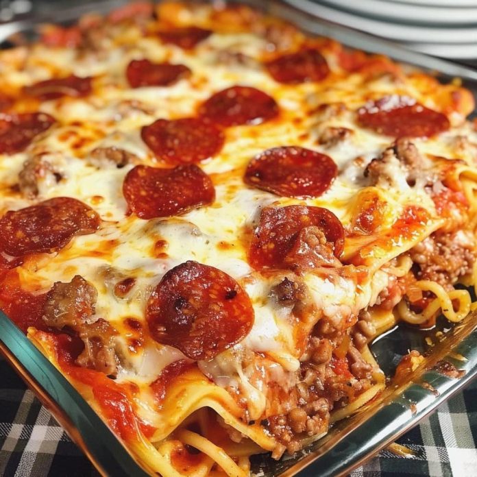 Meat Lovers Pizza Casserole