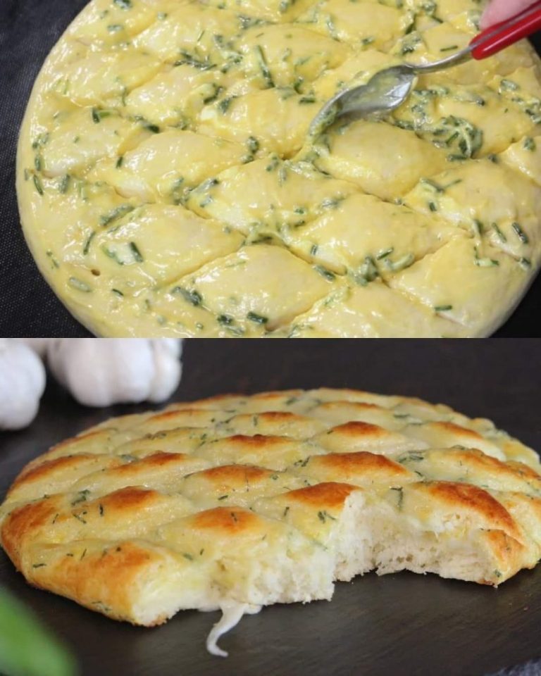 Cheesy Garlic Bread with Green Onions Recipe