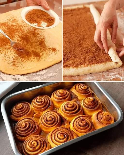 Cinnamon rolls step by step