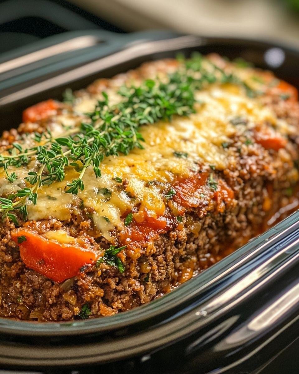 Meatloaf with Mediterranean Herbs and Parmesan