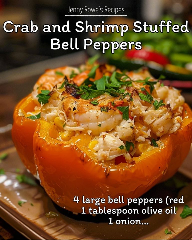 Crab and Shrimp Stuffed Bell Peppers