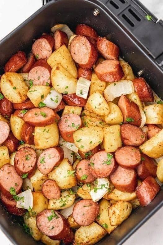 Air Fryer Sausage and Potatoes Dinner