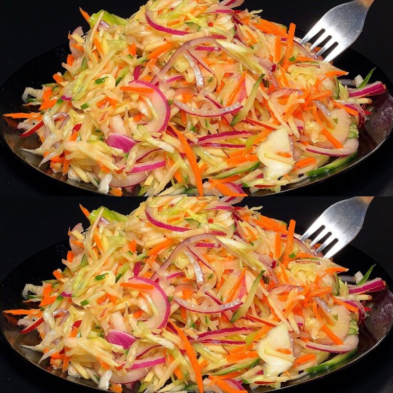 Lose Weight Delightfully with Cabbage, Carrot, and Apple Salad That Burns Fat from the Belly