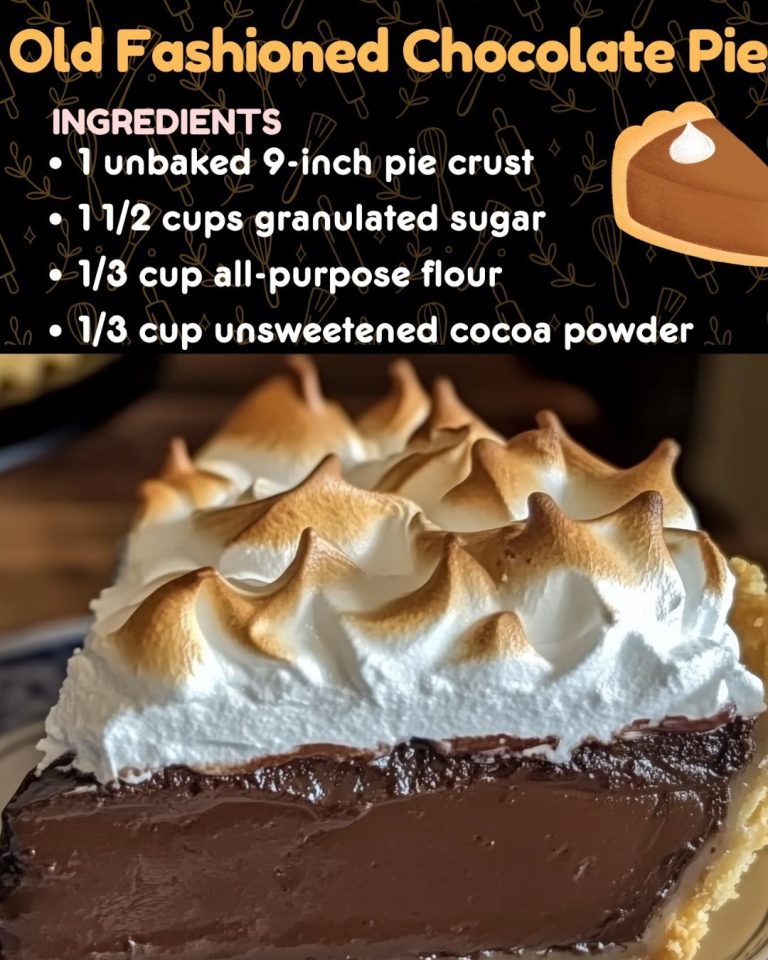 Old Fashioned Chocolate Pie