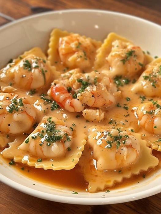 Lobster Ravioli with Creamy Sauce