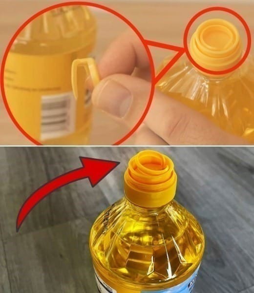 Oil, NEVER throw away this part of the cap: it is very important | That’s exactly what it’s for