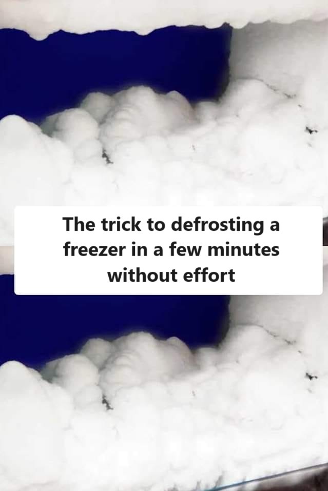 The trick to defrosting a freezer in a few minutes without effort