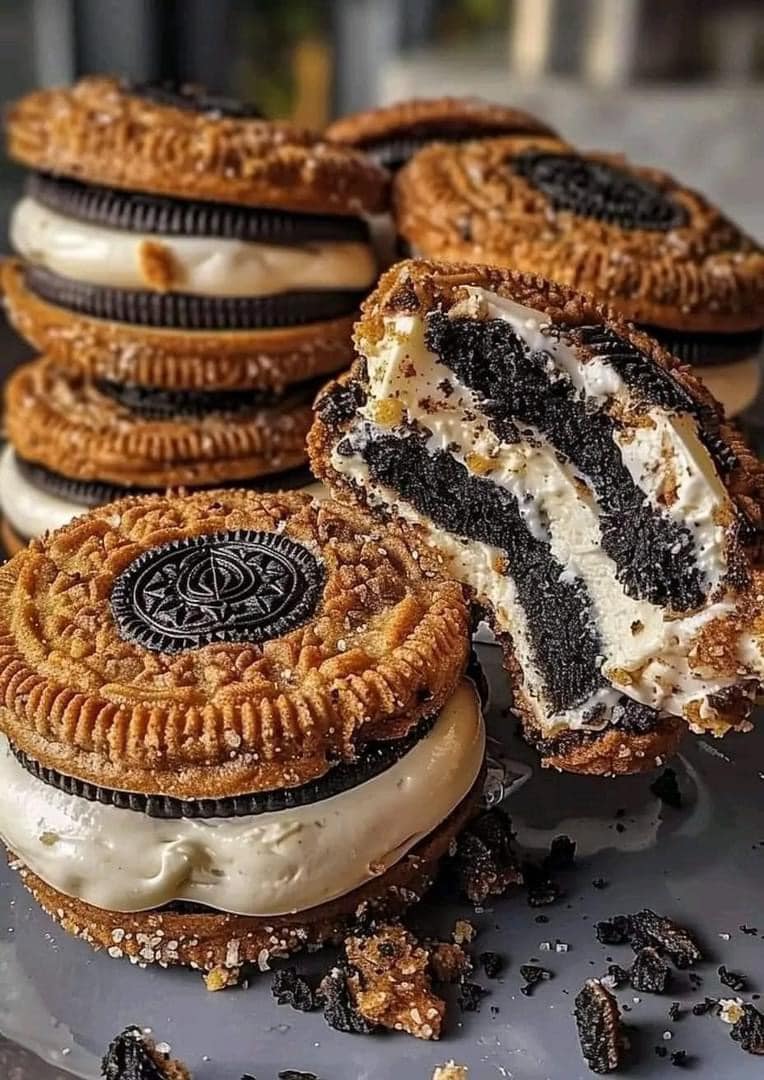 Oreo Cream Cheesecake Cookies & Cookies