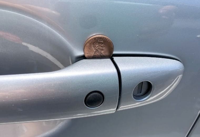 What It Means If You See a Penny in Your Car Door Handle