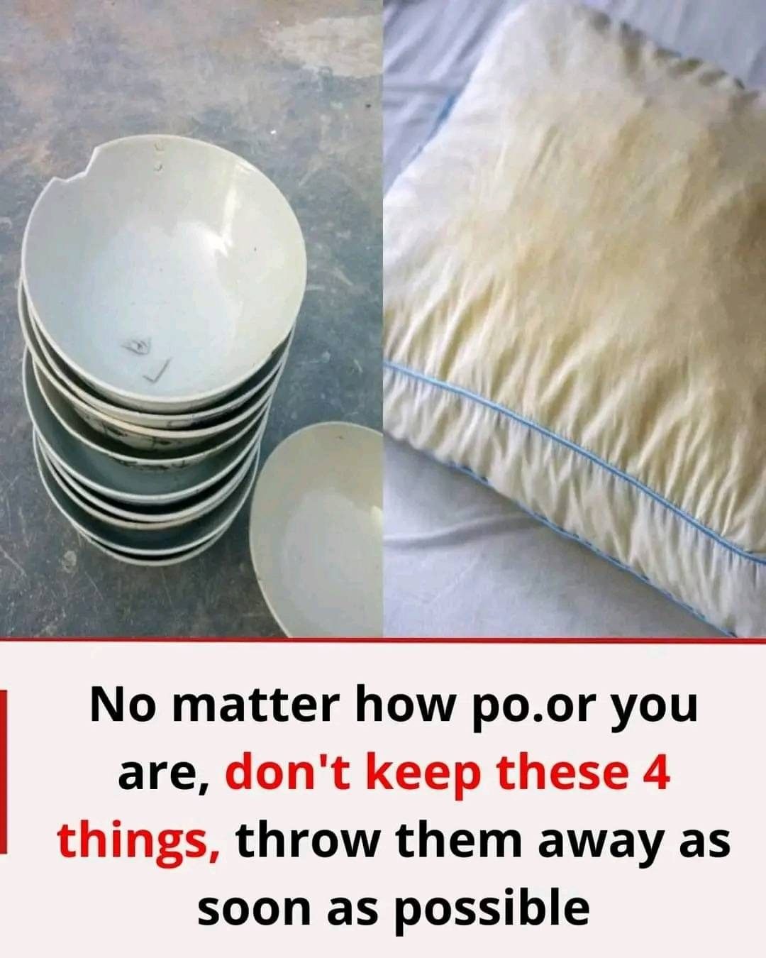 No matter how po.or you are, don’t keep these 4 things, throw them away as soon as possible