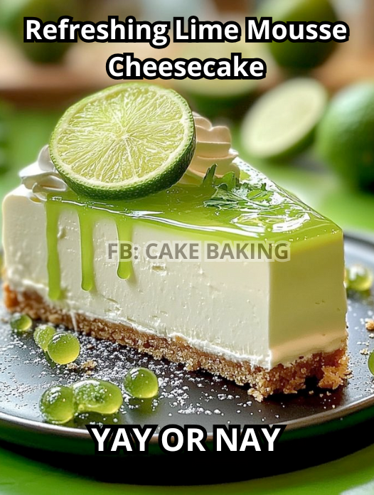 Refreshing Lime Mousse Cheesecake