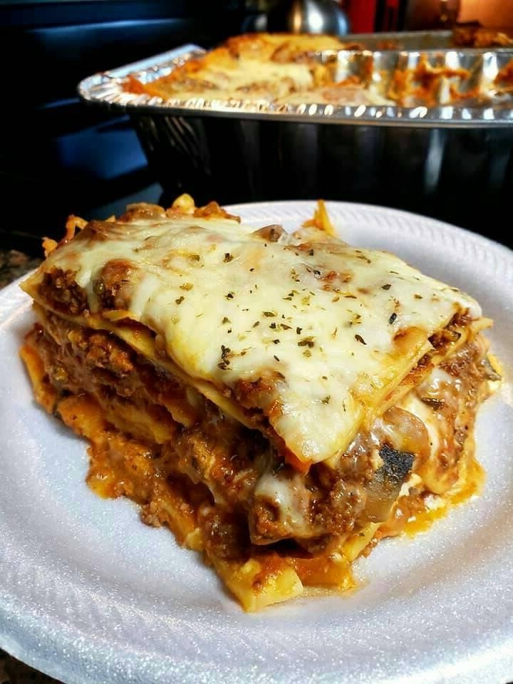 Homemade Lasagna With Minced Meat